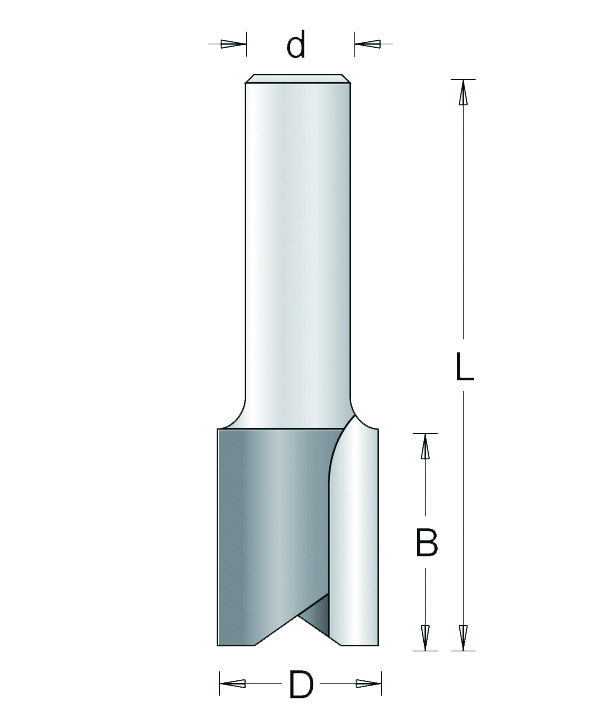 210-12 HM Groeffrees Ondersnijdend 10mm d=12